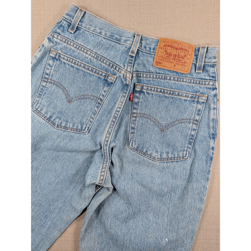 VTG Levis 550 USA 10 MIS L Relaxed Fit 27x32 Tapered Jeans Light Wash High Rise